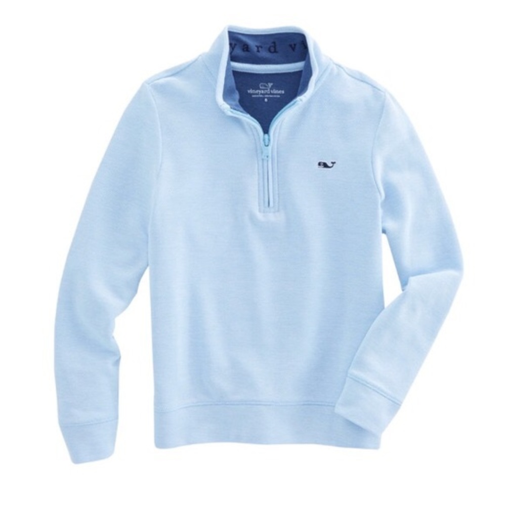 Vineyard Vines Quarter-Zip in Baby Blue